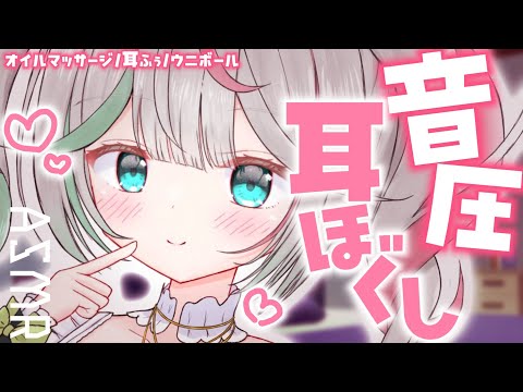 💐〘 #ASMR 〙音圧たっぷりお耳マッサージ🤍ぐりぐりウニボール💫耳ふぅ・オイル♡ blowing/massage/whisper 広告なし #新人vtuber〘 花百合ちゅみ/ぶいぱい〙 video thumb