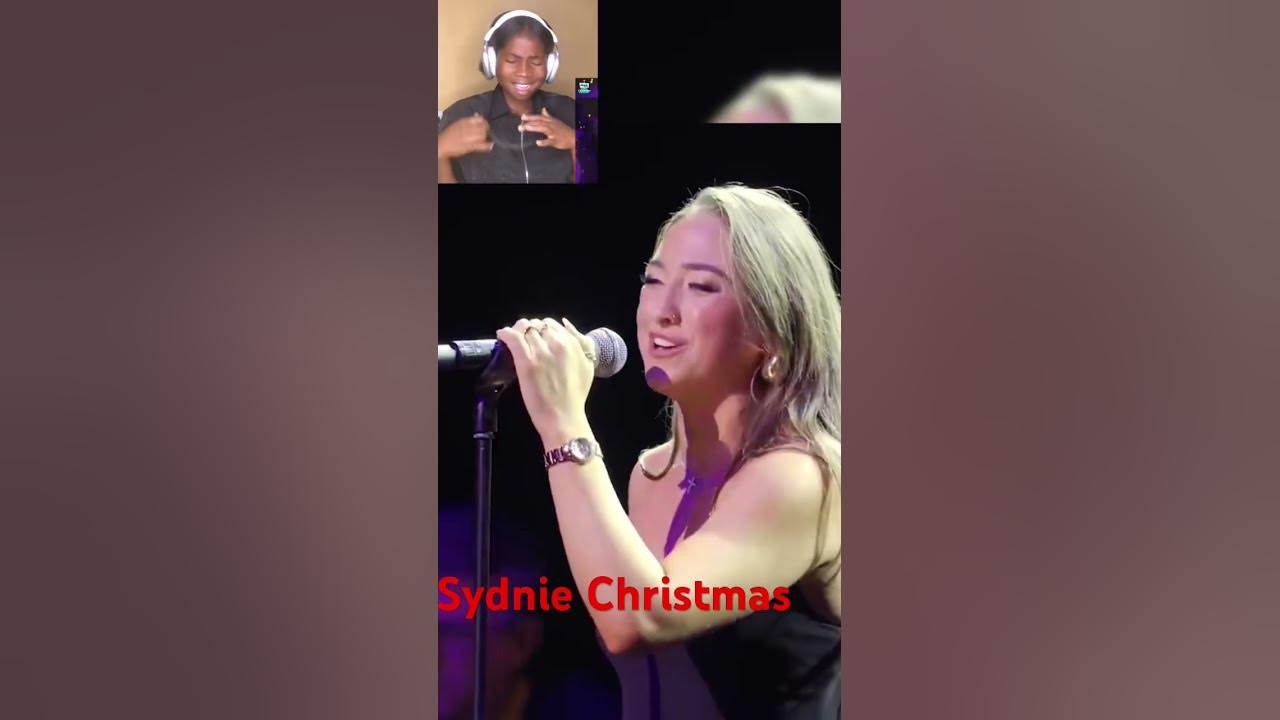 Sydnie Christmas her vocals are insane #sydniechristmas #christmas #reaction |full video in the link