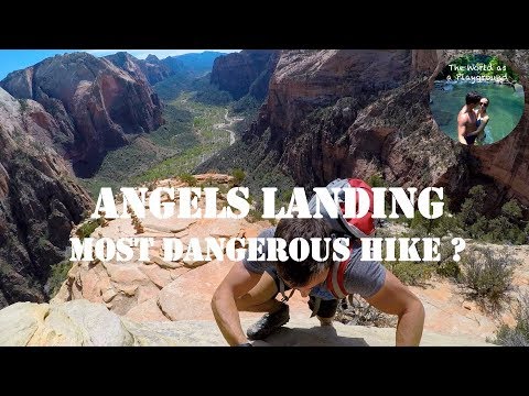 Let's trek Angels Landing 4K - Most dangerous hike ? - tips - Zion