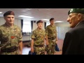 World War 2 vet Ted Owens talks to Commando hopefuls