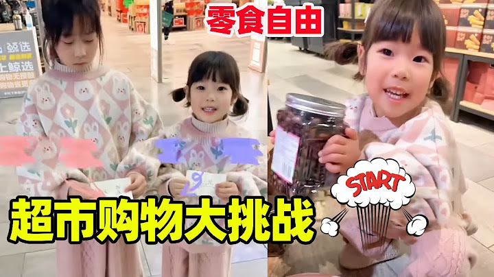 超市购物挑战，100以内数量最多的赢，最后谁赢了呢！【小卷毛和姐姐】