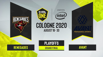 CS:GO - Renegades vs. AVANT [Mirage] Map 2 - ESL One Cologne 2020 - Grand final - OCE