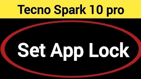 how to set App lock, Tecno Spark 10 pro me Applock kaise set kare