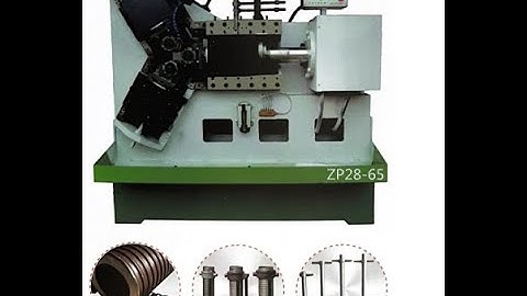 ZP28-65 Hydraulic three roll pipe thread rolling machine, scaffolding threading machine