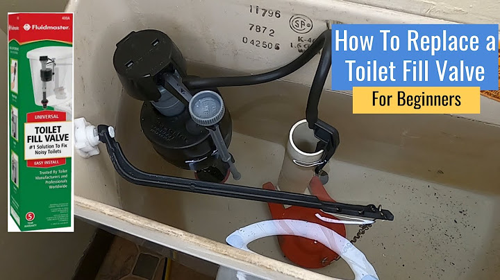 How to replace toilet fill valve - For Beginners