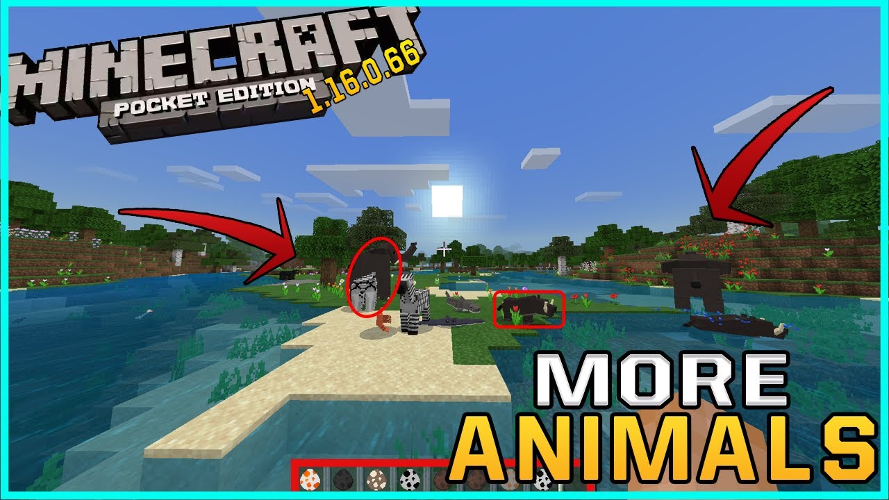 Minecraft PE 1.16.0.66 - MAS ANIMALES MOD - Como tener mas Animales en