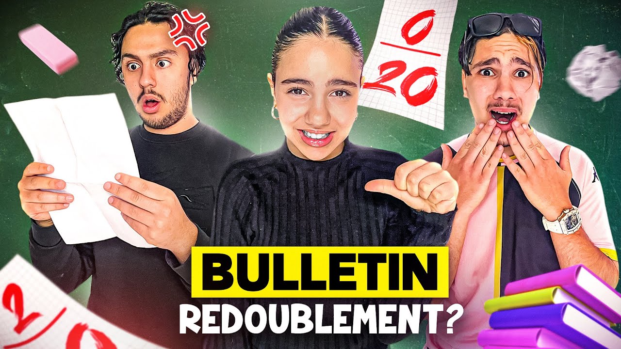 ON RÉAGIT AU DERNIERS BULLETIN SCOLAIRE DE NOTRE SOEUR ! (c’est la catastrophe mdrrr)