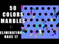 50 Colors Elimination Marble Race in Algodoo #17 \ Marble Race King