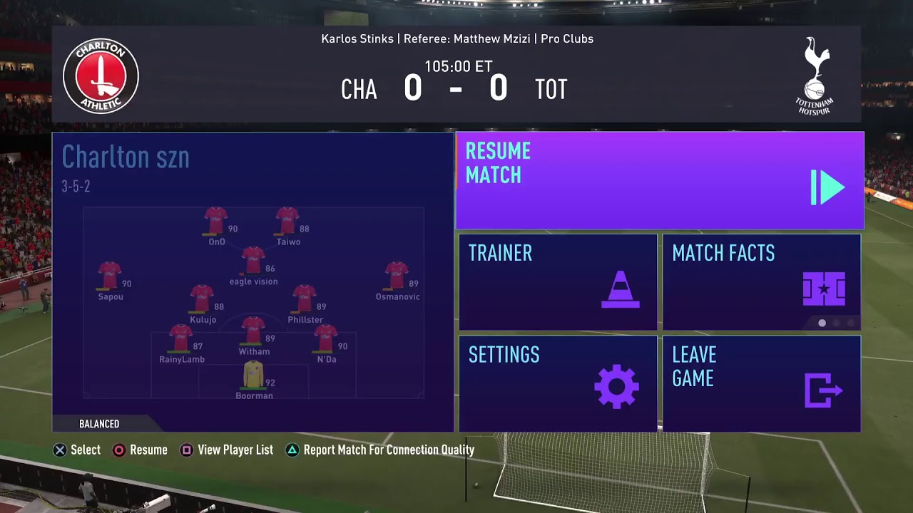 VFL S47 Papa john's Trophy Charlton Athletic vs Tottenham round 2