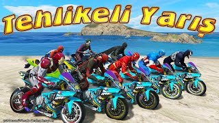 Tehlikeli Yarış Motor Yarışları Örümcek Çocuk ve Süper Kahramanlar Yarışıyor Yeni Bölüm screenshot 4