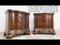 NIGHTSTAND MAKEOVER X2 | Furniture Painting, Staining, & Glazing
