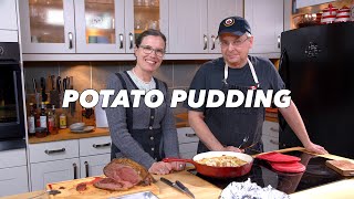 A Common Potatoe Pudding To Be Fired Below Roaʃted Meat From 1777 - Old Cookbook Show