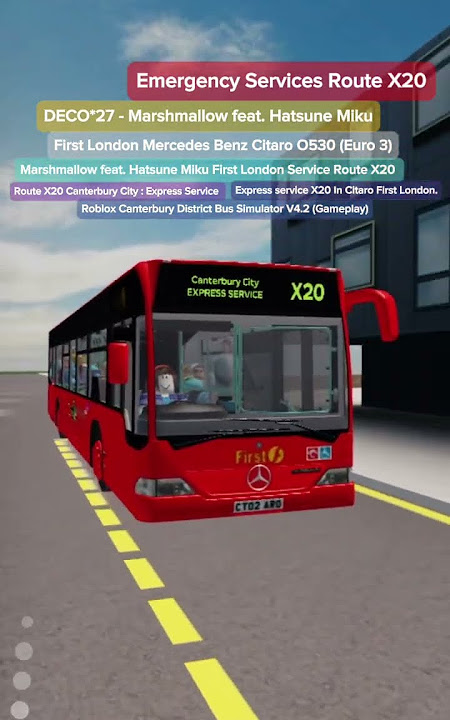 Music🔥DECO*27 - Marshmallow feat. Hatsune Miku Route X20 Canterbury City Express Service Gameplay.