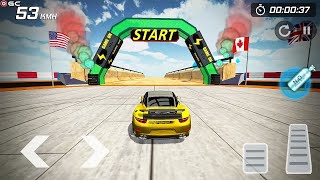 Super Car Mega Ramp Simulator Gameplay 2023 - Evencar Games