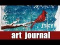 Art journal | winter cardinal