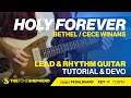 Holy forever bethel  cece winans  lead  rhythm electric guitar tutorial key of f