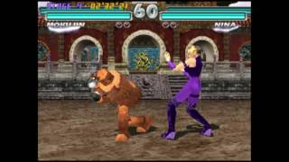 Tekken Tag 1 Arcade - Mokujin Kazuya Playthrough Dec 29, 2016