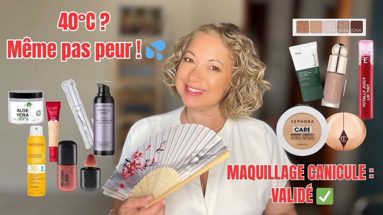 Maquillage Spécial CANICULE 💦 | Mon Teint Infaillible Qui Tient Toute la Journée !