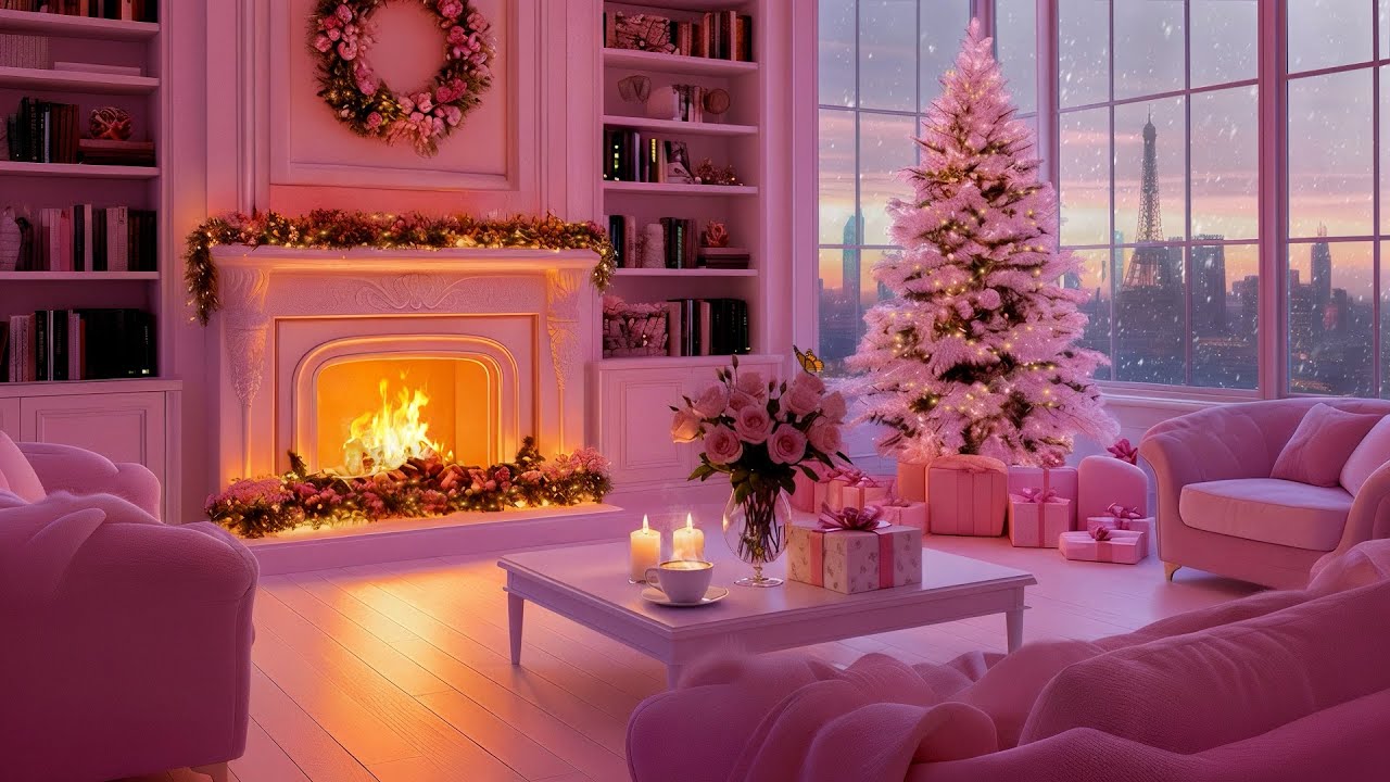 Warm Fireplace Ambience 🎹 Soft Piano Music for Calm Breathing, Deep Sleep & Quiet Winter Comfort