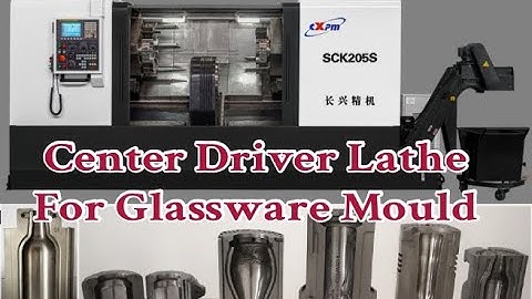 Center Drive CNC Lathe - Drive Turning Machine For Glass Mould - Twin Turret CNC lathe