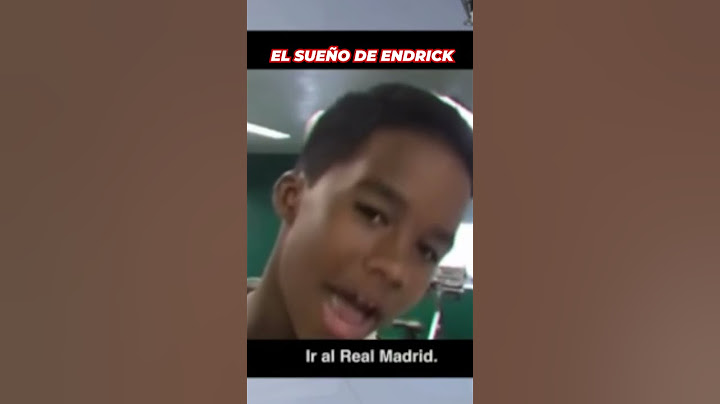 El SUEÑO de ENDRICK desde PEQUEÑO: JUGAR en el REAL MADRID