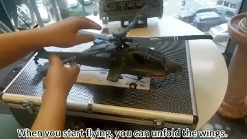 YUXIANG F11 AH64 Apache Showcase RCHelicopter#rtrhobby#automobile#helicopter#militaryhelicopter
