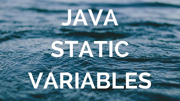Java static variables (java class variables) (manohar academy)