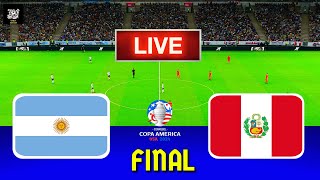 ARGENTINA vs PERU - Copa America 2024 Final | Full Match All Goals | Live Football Match