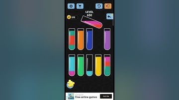 water color sort Level no 630 a best game walkthrough solution IOS/android