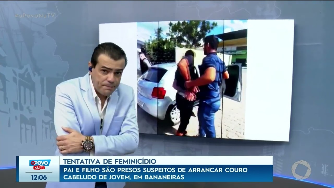 Presos suspeitos de arrancar couro cabeludo de jovem em Bananeiras - O Povo na TV