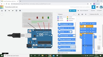 Semáforo programado mediante el controlador Arduino