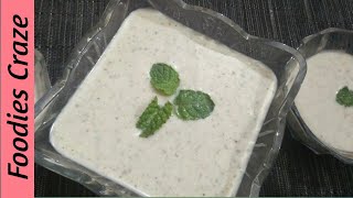 Pudina Raita Recipe/ Pudina Raita Recipe by Foodies Craze