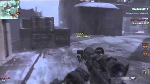 MW3 5 in 1 Stun Grenade kill + Triple Predator missile!!