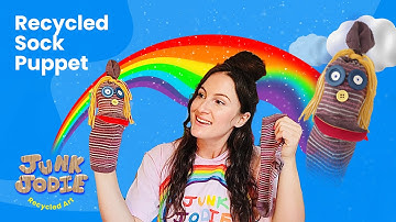 How to make a SOCK PUPPET| Recycling Artwork #recycledcraftideas #artforkids #craftforkids #KS2 #KS1