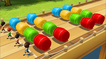 Wii Party Board Game Island 206 - John Wick  Vs MrBean Vs Mario Vs Takumi (Master Difficulty)