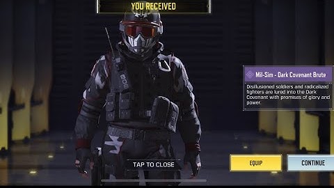 Got the Mil sim - Dark covenant brute From search for stansfield Event | Cod Mobile