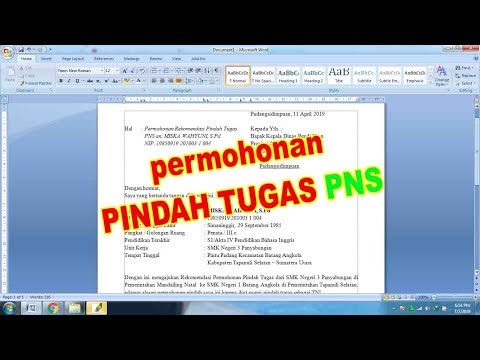 Video: Cara Menulis Permohonan Untuk Pindah Ke Pekerjaan Lain