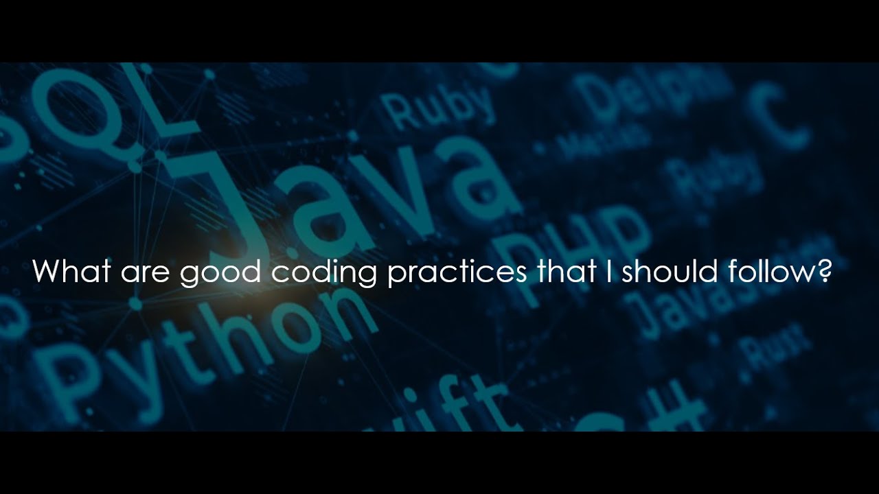 What are the best practices programmers should follow? - YouTube
