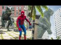 Godzilla Saves Spiderman from Indominus Rex