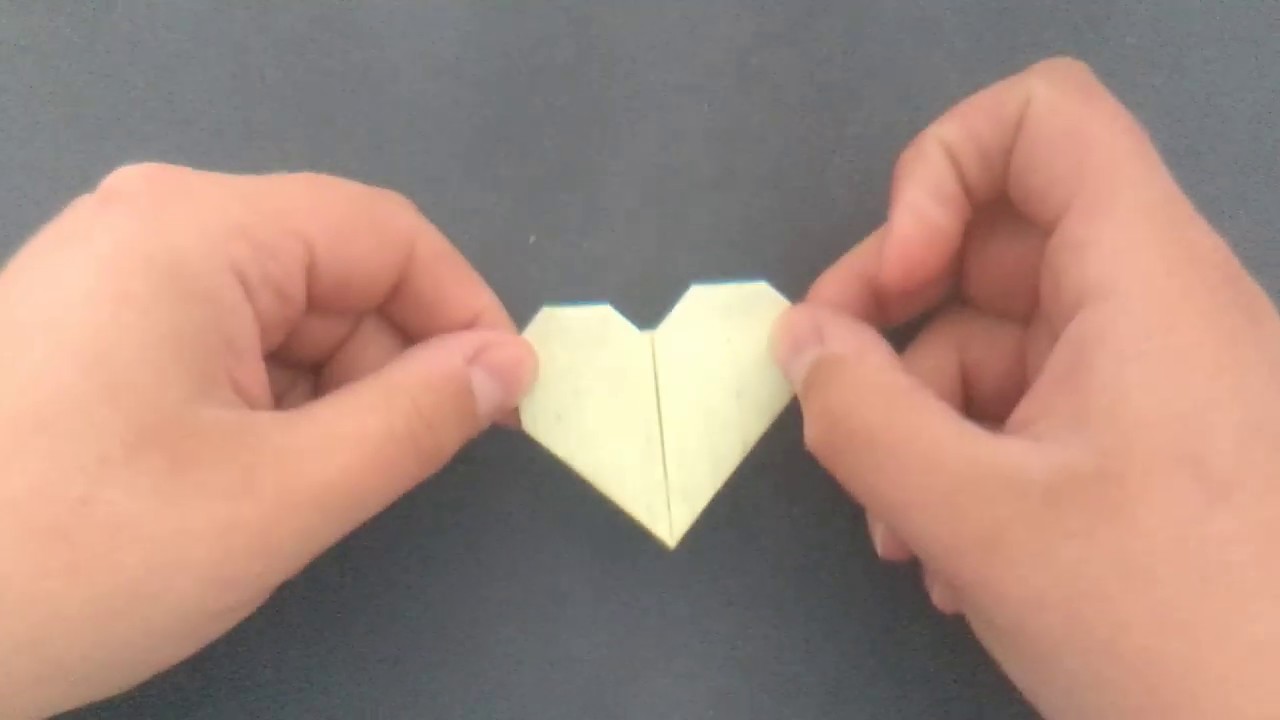 Origami Postit Note Hearts YouTube