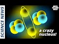 New experiment finds weird atomic nucleus with dumbbell shape