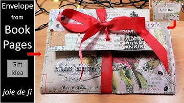 ENVELOPE ⭐ Recycle BOOK PAGE Idea ✅ Sharing My Tips Tutorial
