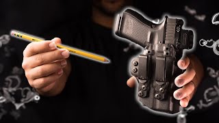 A pencil is the key to holster comfort and concealment