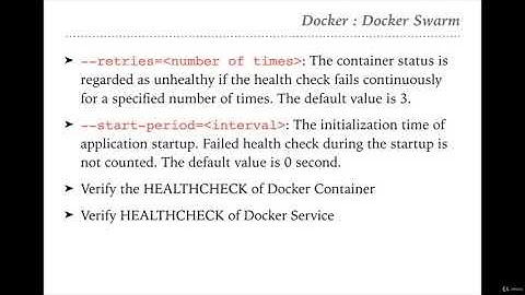 #Docker Health Check in Docker Services - 56 #ITInAmeerpet #easylearning