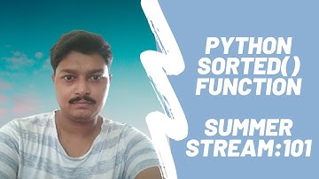 Python Tutorials - Sorted Function in Python || Learn Built-In Functions || Sorting