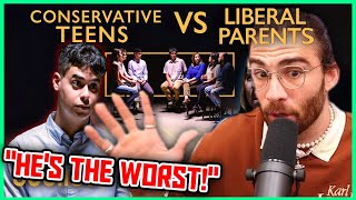 Conservative Teens vs Liberal Parents | Hasanabi Reacts to Jubilee