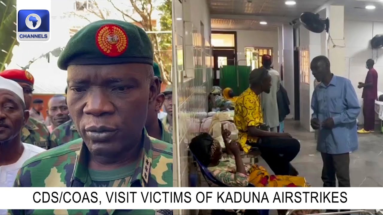 Kaduna Bombing COAS, Defence Minister Visit Victims At The Hospital