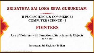 II PUC|Sci & Com|Computer Science|Pointers|Sri Shekhar|Part 4 of 5