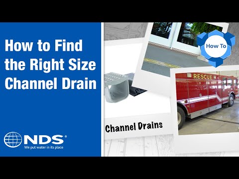 How do I choose the right channel drain for my drainage system?