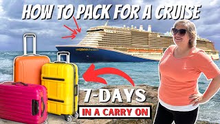 Packing For A Cruise (7 Days in a Carryon ONLY)